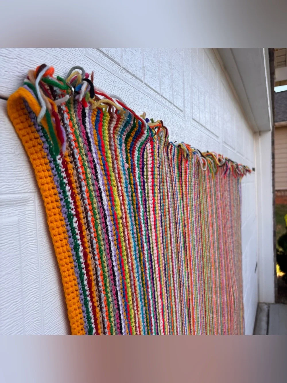 Vintage vibrant handwoven